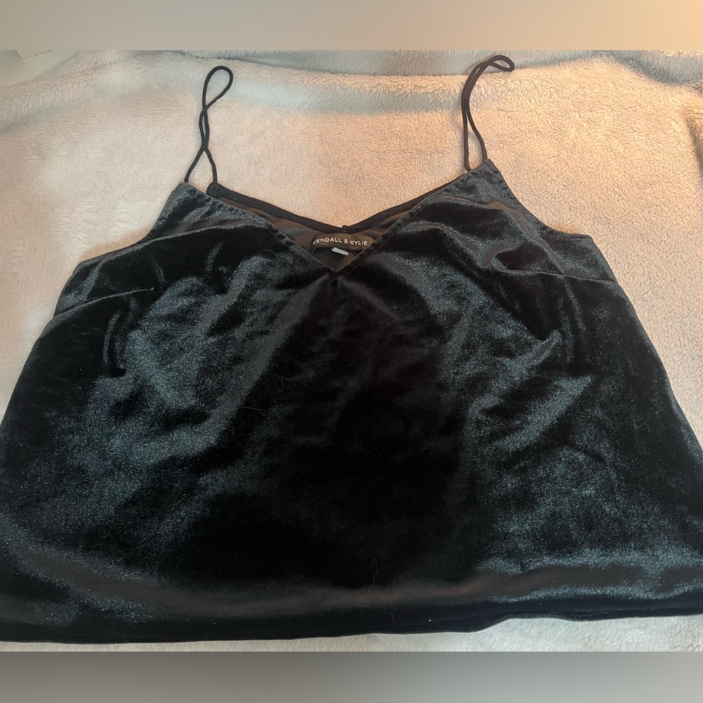 Velvet crop top